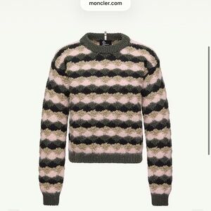 Moncler Wool & Alpaca Blend Striped Sweater